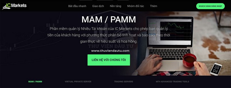 Phần mềm MAM/PAMM trên IC Markets